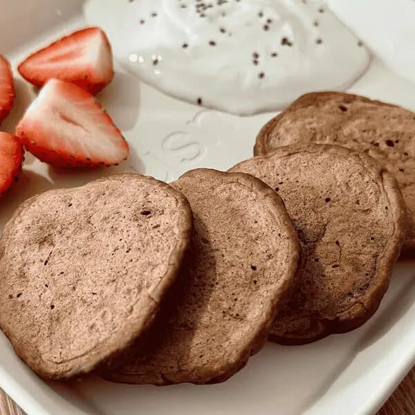 Kakao-Bananen-Pfannkuchen